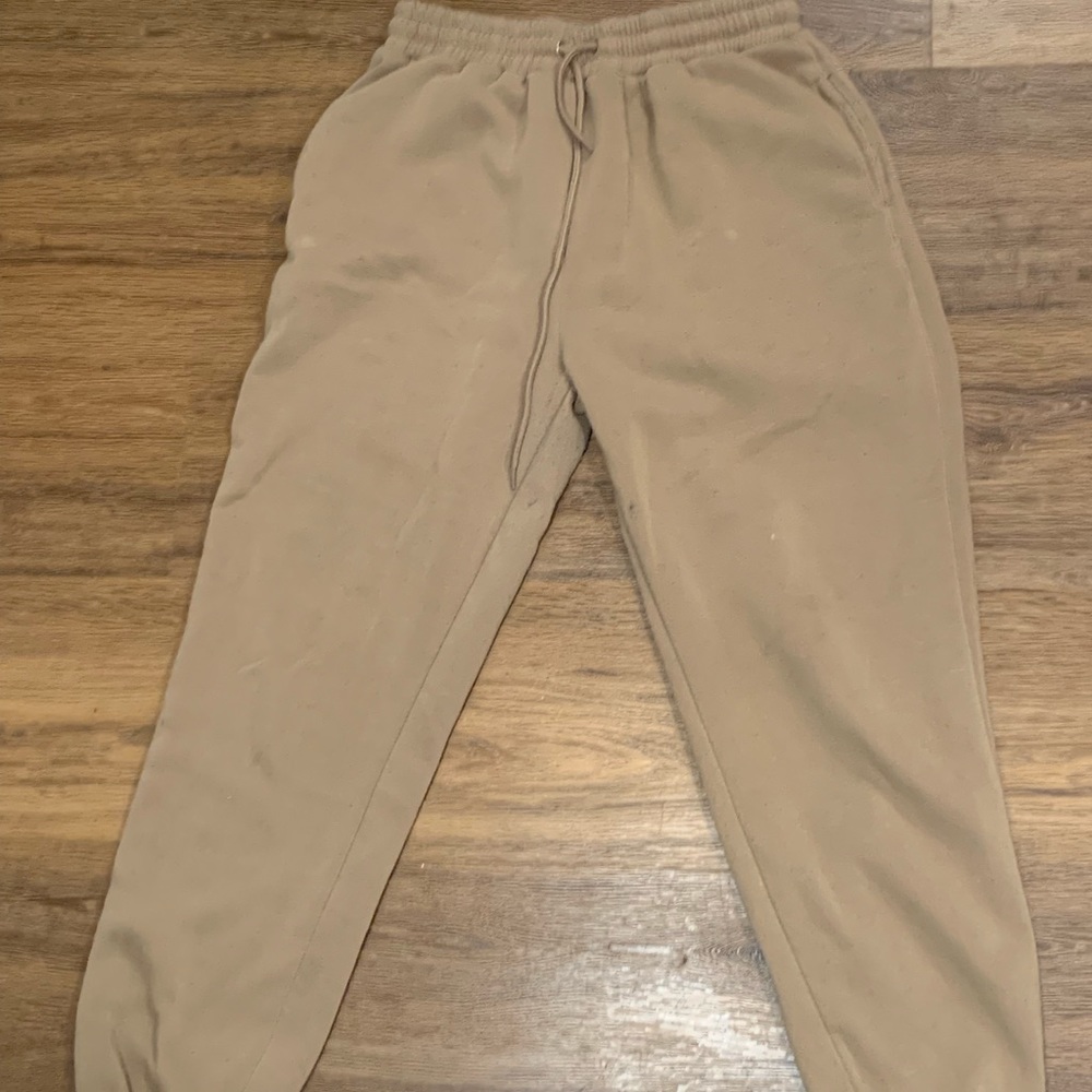 brown sweat pants